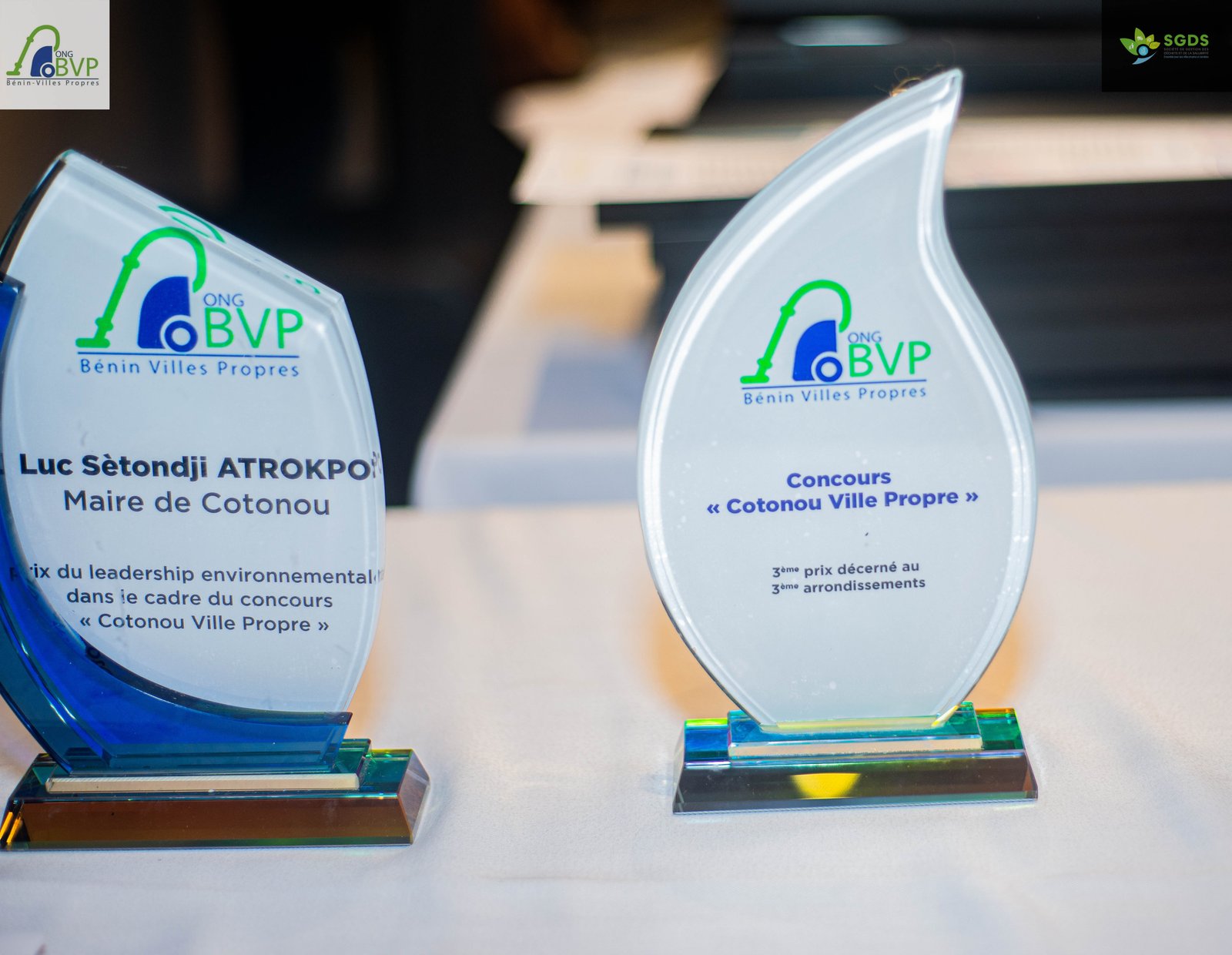 Distinction du Président de l'ONG BENIN VILLES PROPRES pour le prix du SACRE MANAGER DE L'ENVIRONNEMENT 2025.